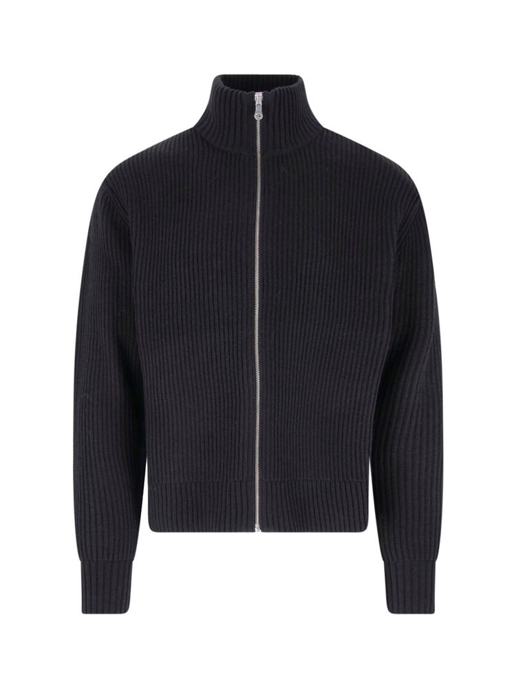 Berner Kühl Ribbed Zip-Up Knitted Sweater