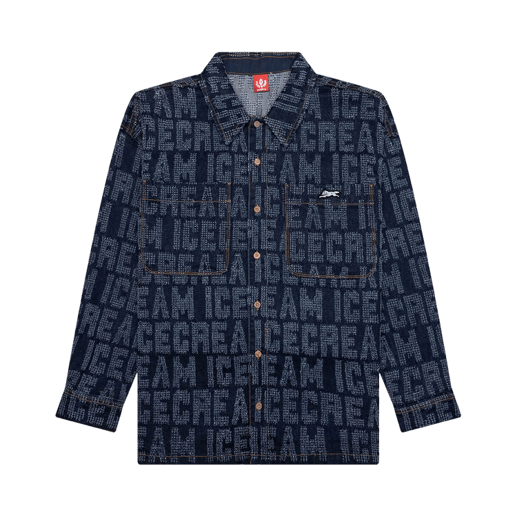 Icecream Oversized Echo Long-Sleeve Shirt 'Blue Moon'
