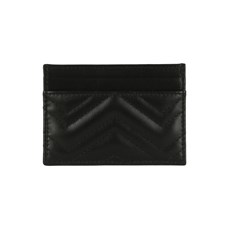 Gucci GG Marmont Card Case 'Black Black'