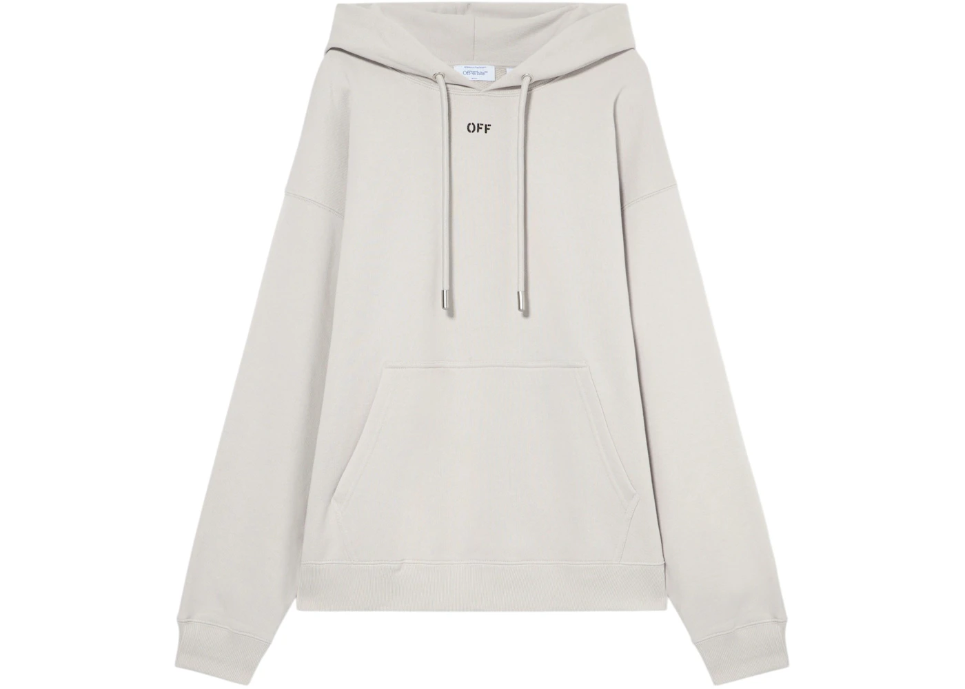 OFF-WHITE Off Stamp Skate Hoodie Light Stone-Black
