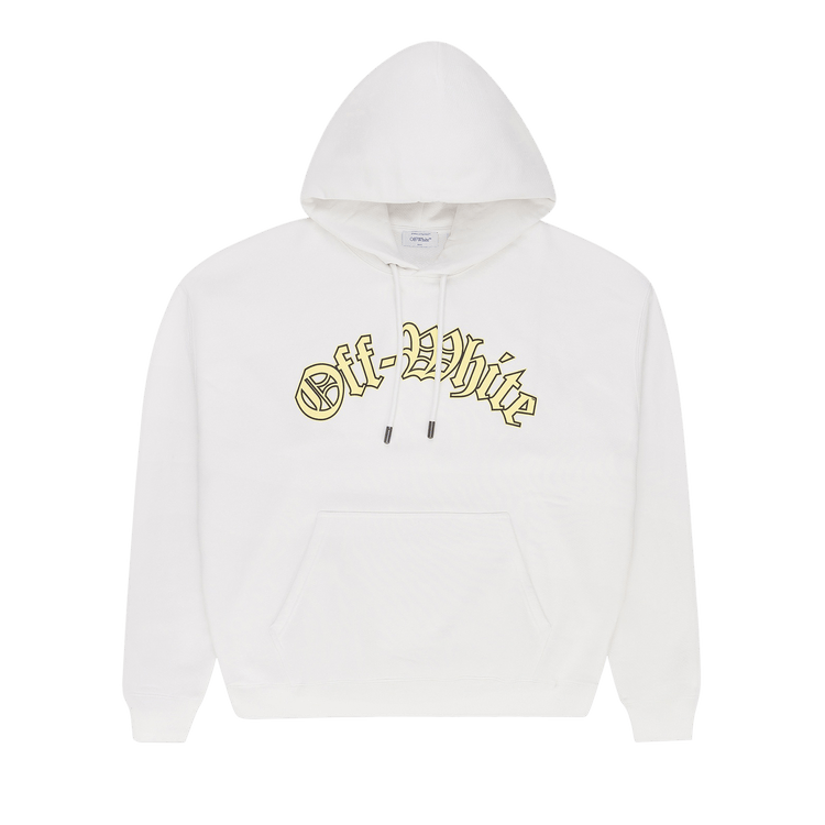 Off-White c/o Virgil Abloh White Goth Logo Hoodie 'White'