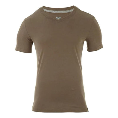 Nike V-neck short Sleeve T-shirt 'Brown'