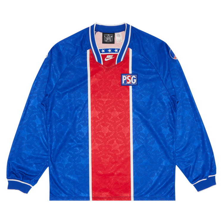 Vintage Paris Saint-Germain Home Stadium Long-Sleeve Shirt 'Red/Blue'
