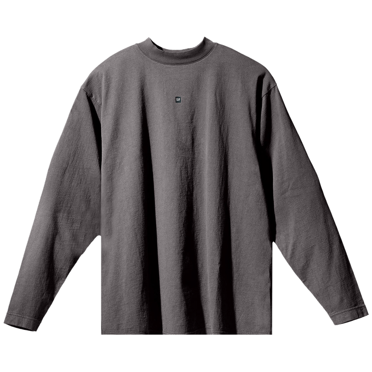 Yeezy Gap Engineered by Balenciaga Logo Long-Sleeve Tee 'Dark Grey'