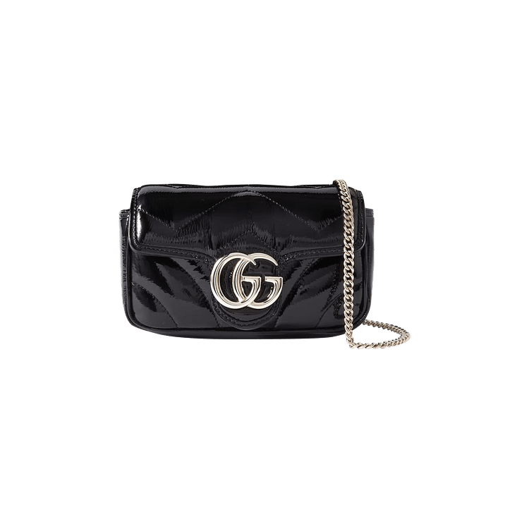 Gucci GG Marmont Patent Leather Super Mini Bag