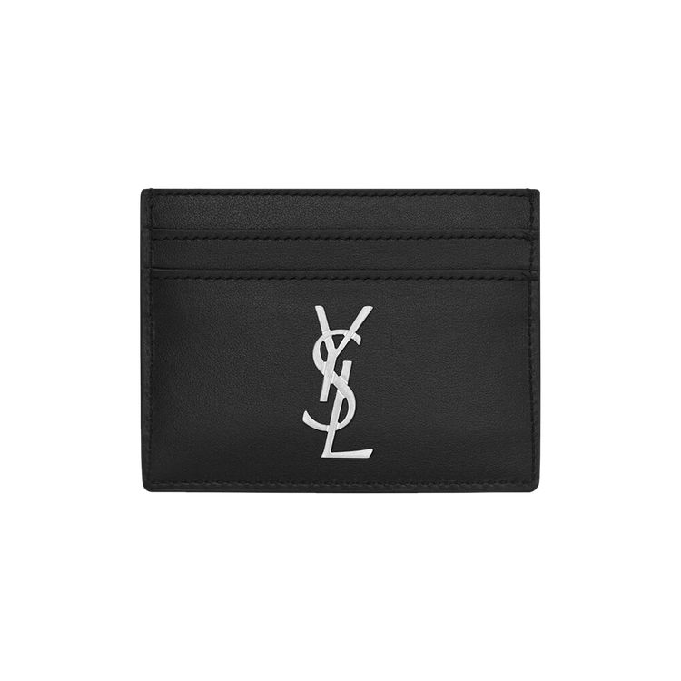 Saint Laurent Logo Monogram Card Holder 'Black'