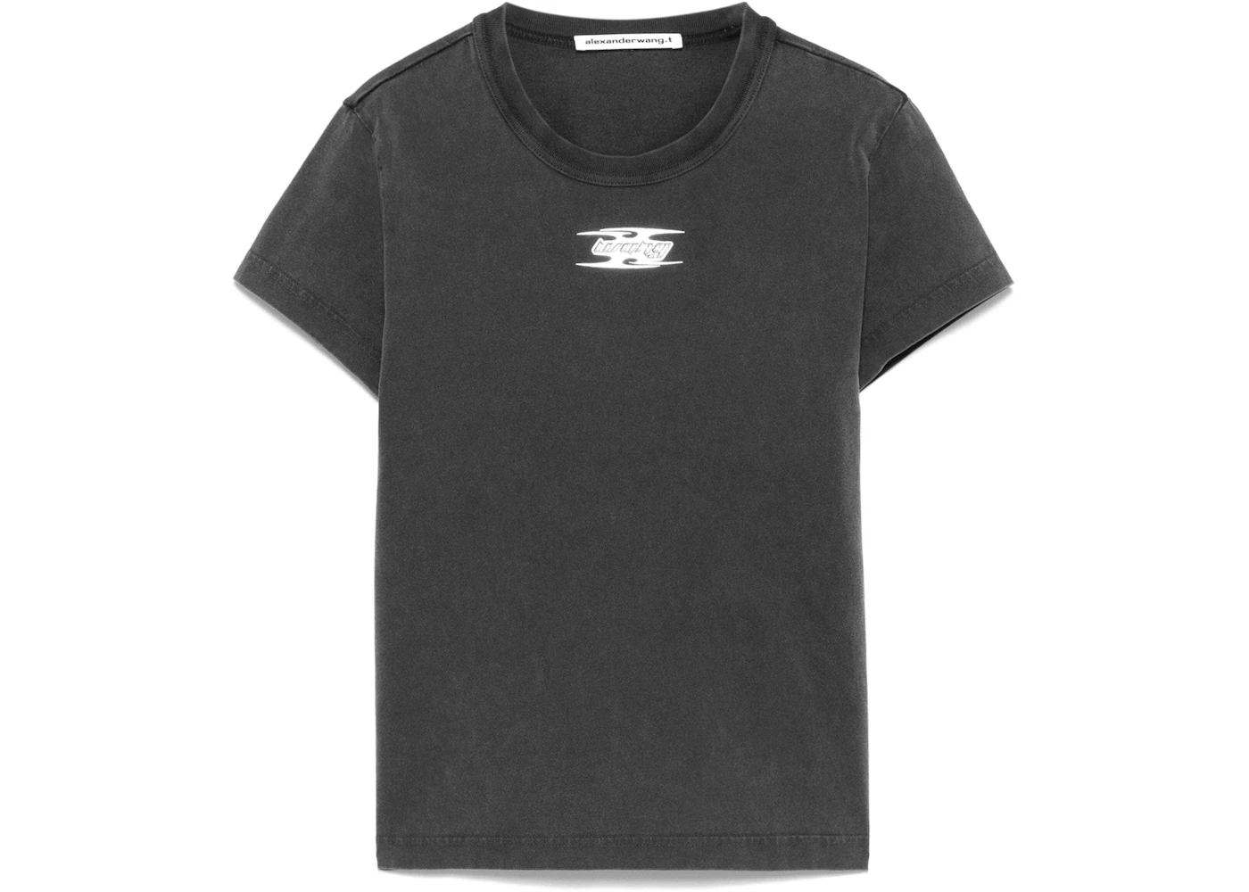 T by Alexander Wang Blade Logo Shrunken Tee Washed Cedar