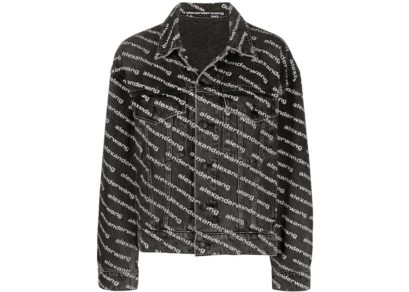 Alexander Wang Falling Back Jacket Grey Aged/White