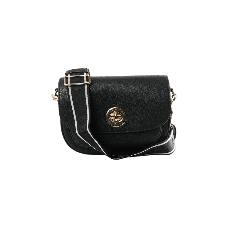 Marc Jacobs Signet Turnlock Saddle Bag 'Black'