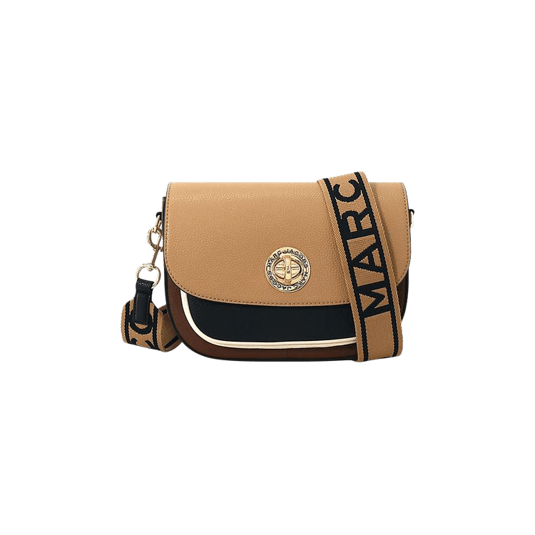 Marc Jacobs Signet Turnlock Saddle Bag 'Cognac/Multicolor'