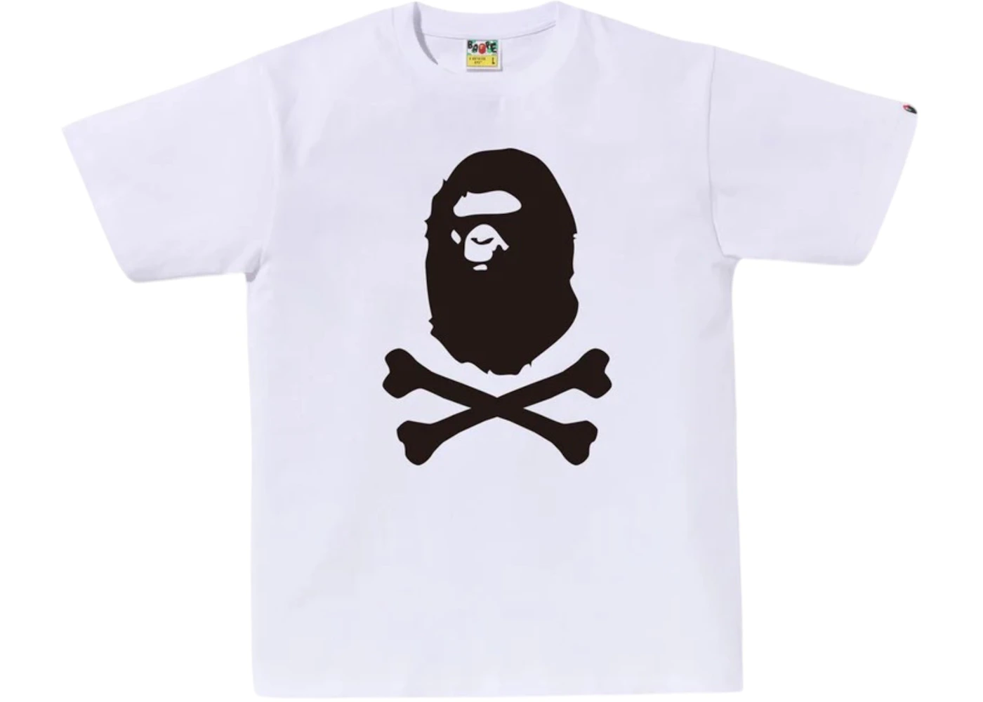 BAPE Ape Crossbone Tee White