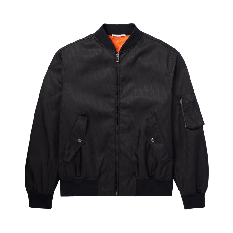 Valentino Garavani Toile Iconographe Light Bomber 'Black'