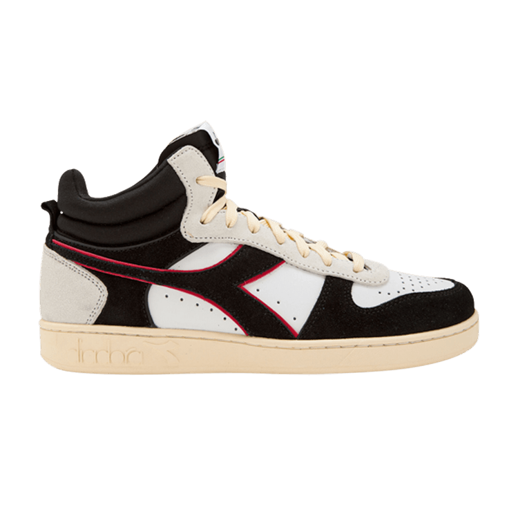 Diadora Magic Basket Demi Cut 'Black White Dark Red'