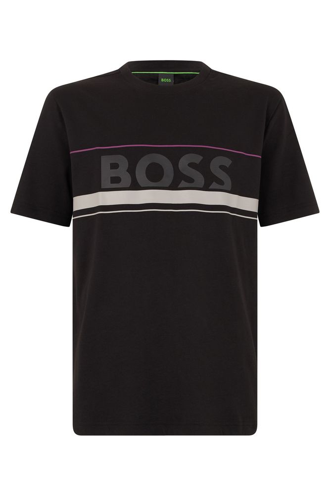 Boss Hugo Boss Logo Stripe Cotton T-Shirt