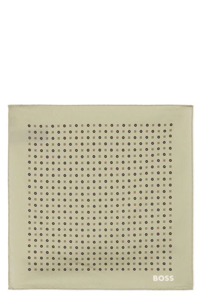 Boss Hugo Boss Logo Printed Pocket Square