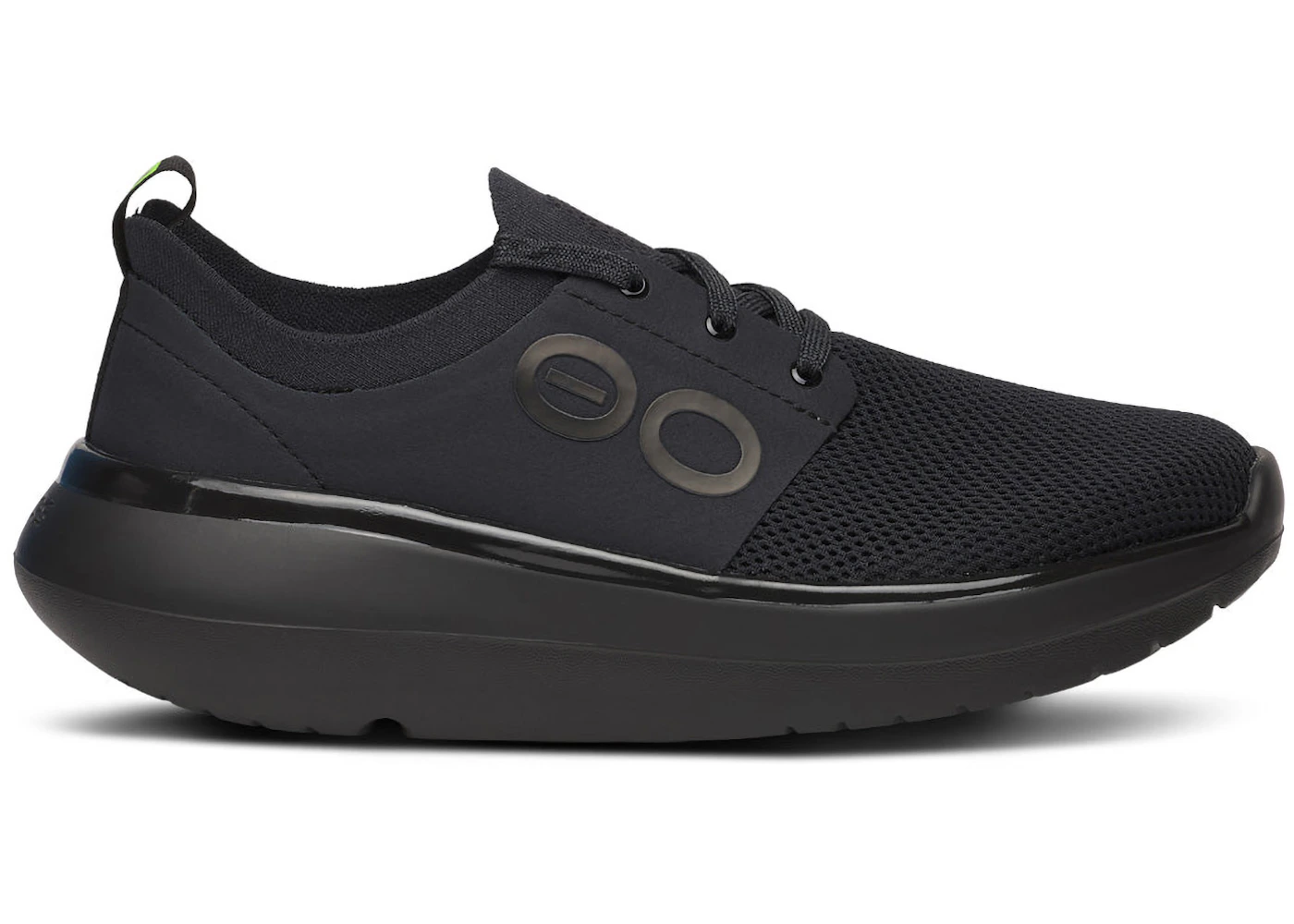 OOFOS Stride Lace-Up Black (Women's)