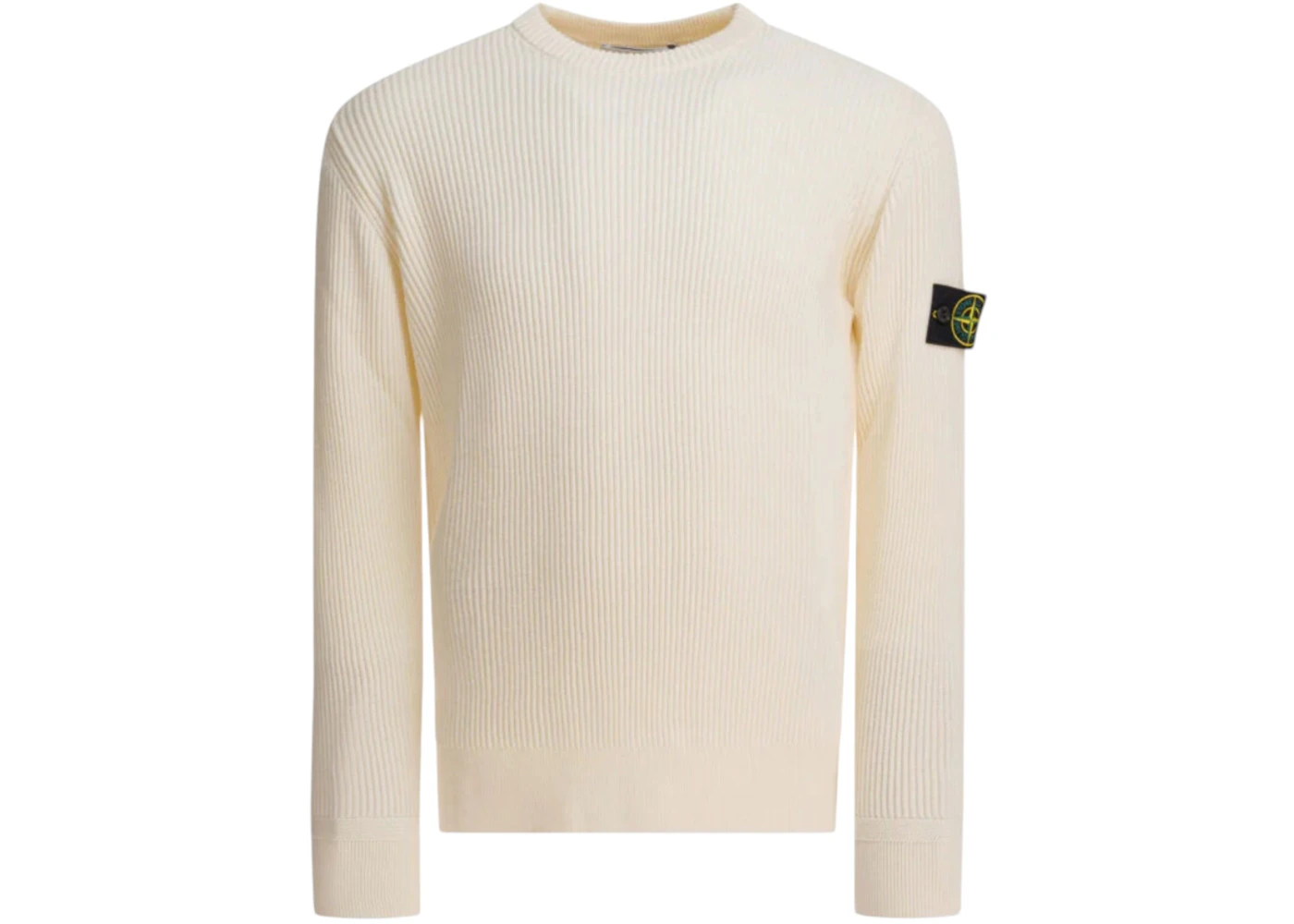 Stone Island RWS Wool Crewneck Sweater White