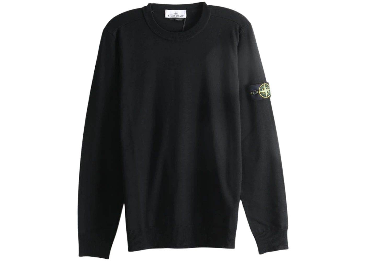 Stone Island Basic Crew Neck Sweatshirt Black