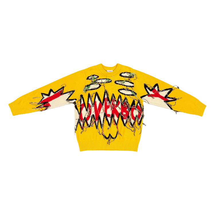 Charles Jeffrey Loverboy Guddle Logo Jumper 'Yellow'