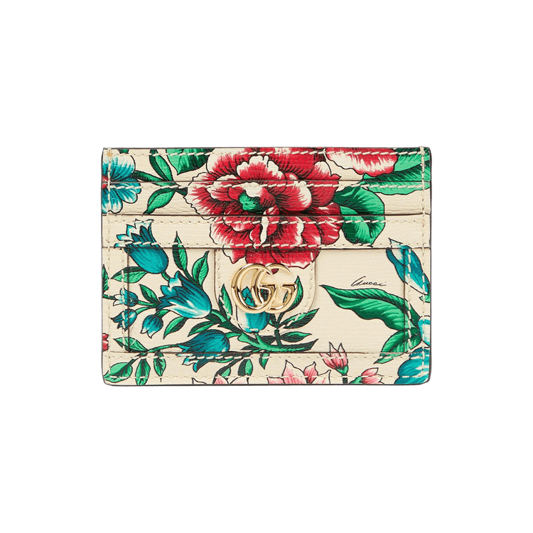 Gucci Flower Print Card Case 'Multicolor'