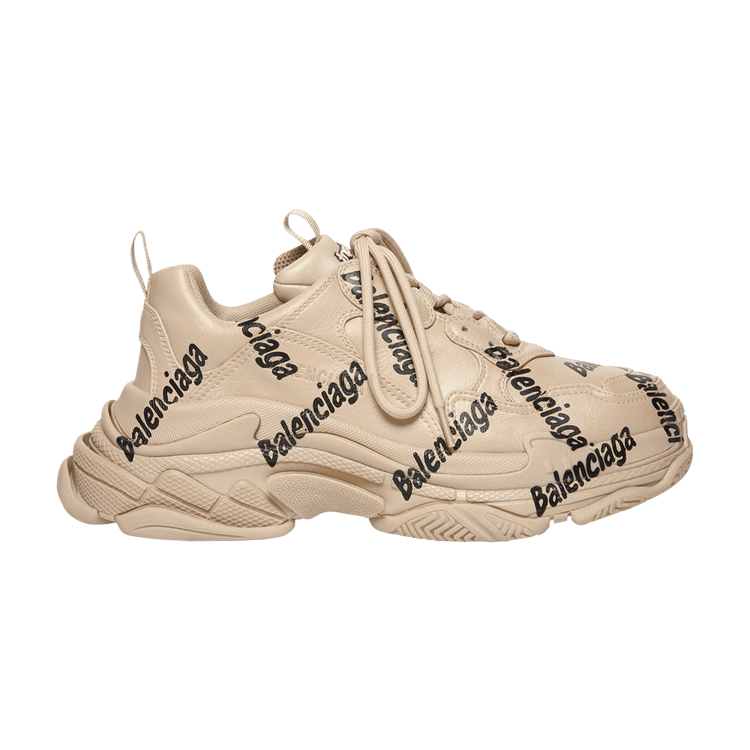 Balenciaga Wmns Triple S 'Logotype - Beige'