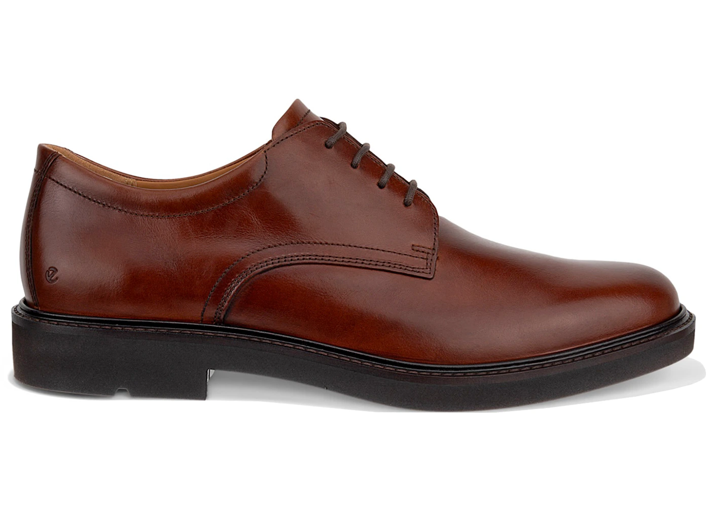 Ecco Metro London Derby Shoes Cognac