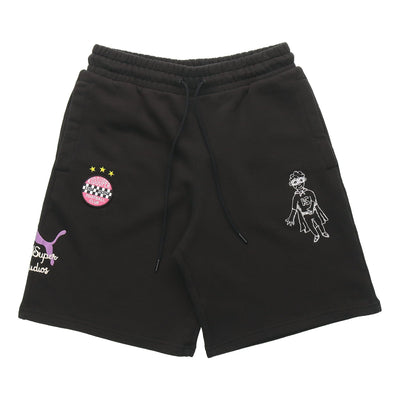 PUMA x Kidsuper Studios Shorts 'Black White Purple Pink'
