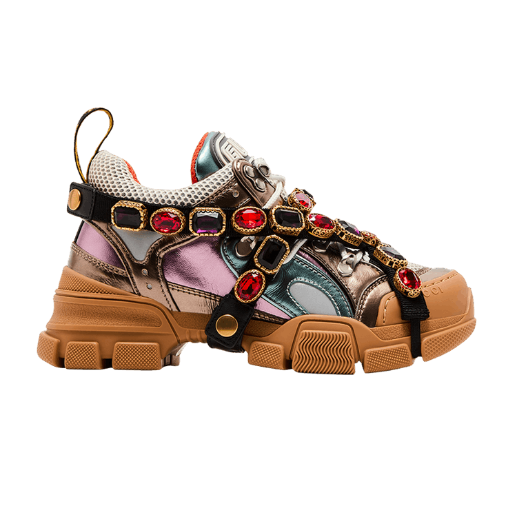 Gucci Wmns Flashtrek Crystals 'Multi-Color Metallic'