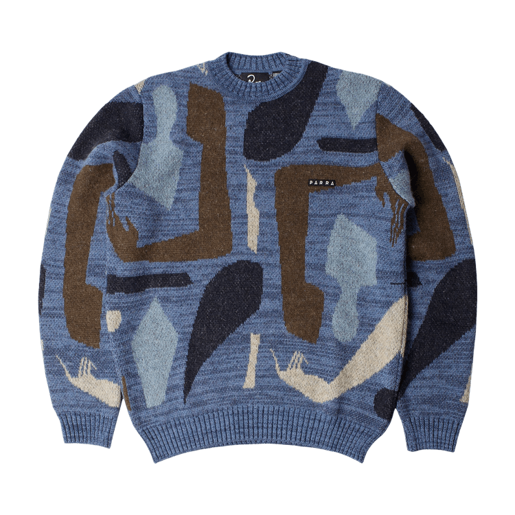 Parra Detached Knitting Pullover 'Blue'