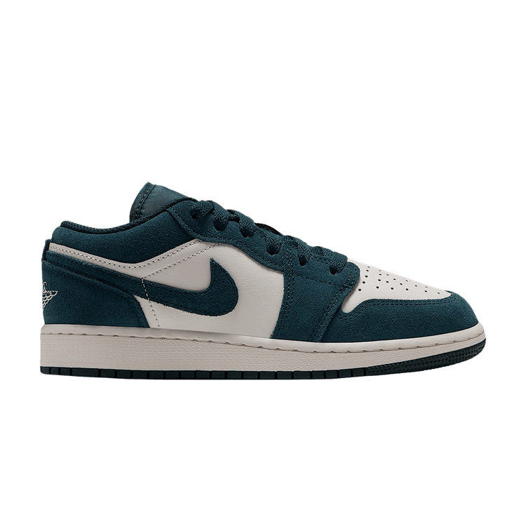 Air Jordan 1 Low GS 'Midnight Spruce Pale Ivory Light Orewood Brown'