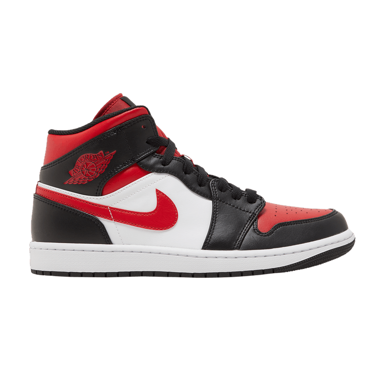 Air Jordan 1 Mid 'Bred Toe'