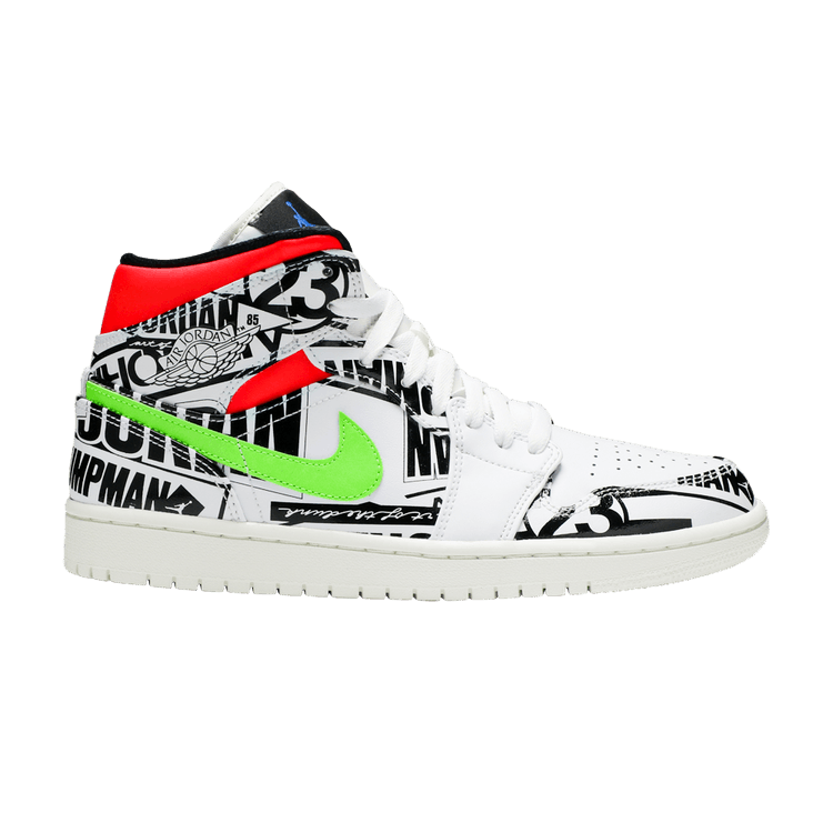 Air Jordan 1 Mid 'Over-Print Logos'