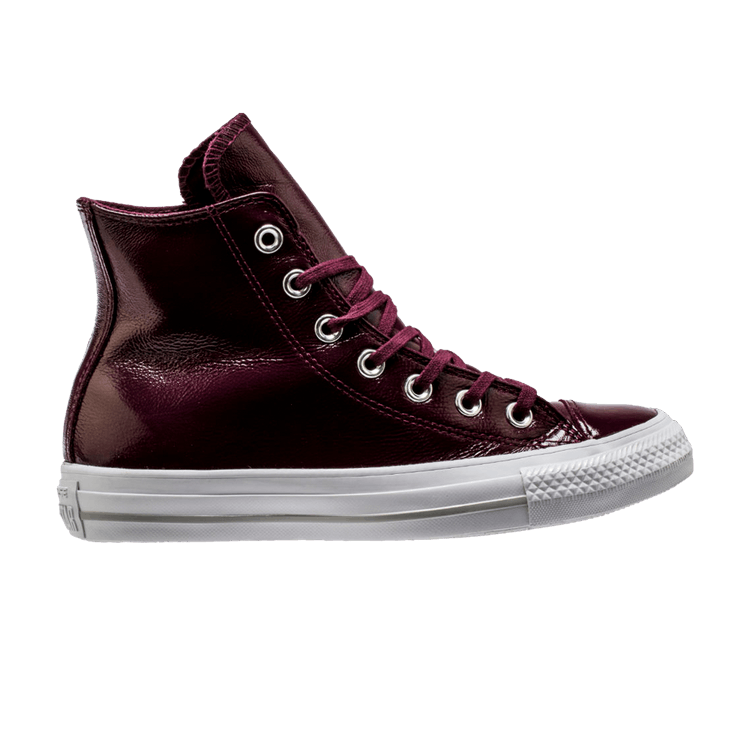 Converse Wmns Chuck Taylor All Star Crinkled Patent Leather Hi 'Dark Sangria'