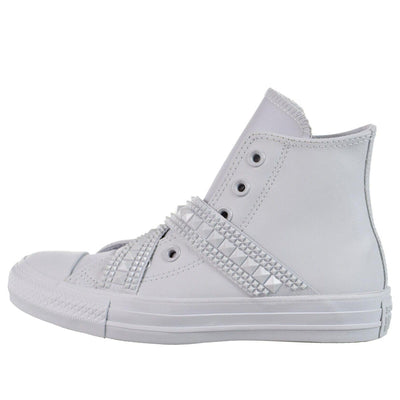 (WMNS) Converse Chuck Taylor All Star Punk Strap High Top 'Pure Platinum'