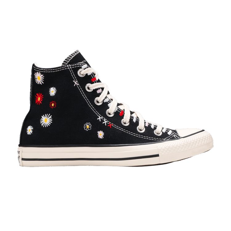 Converse Wmns Chuck Taylor All Star High 'Daisy Embroidery - Black'