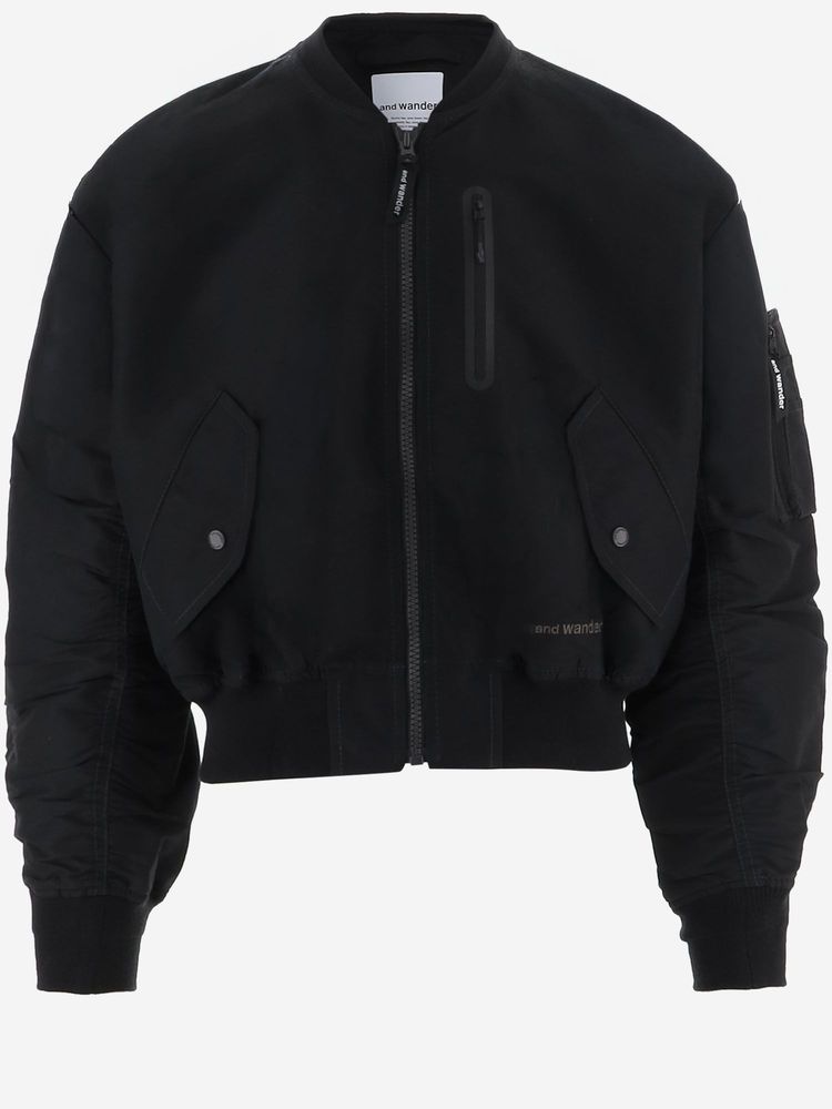 And Wander Zip-Pocket Bomber Jacket
