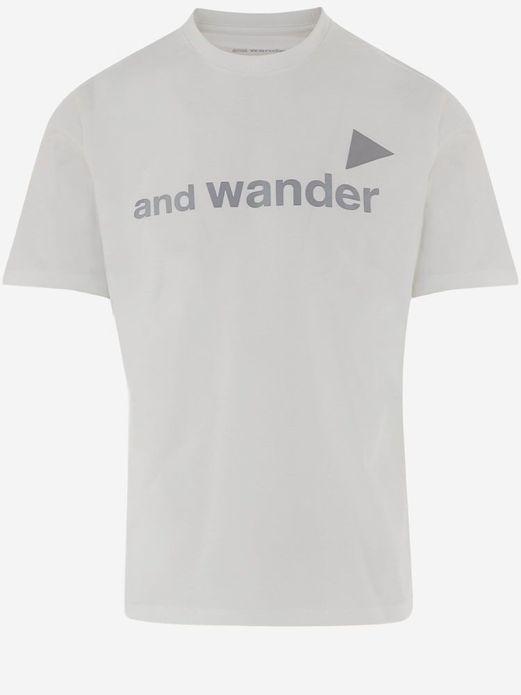 And Wander Logo Print T-Shirt