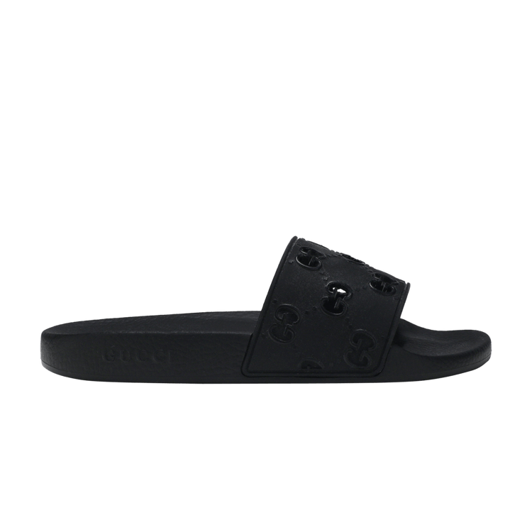 Gucci Rubber GG Slide 'Black'
