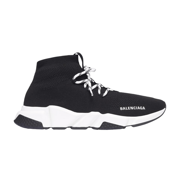 Balenciaga Wmns Speed Lace-Up Sneaker 'Black White'