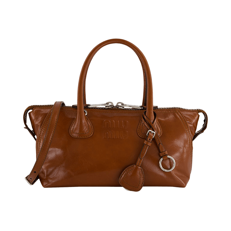 Miu Miu Vitello Shine Borsa A Mano 'Palissandro'