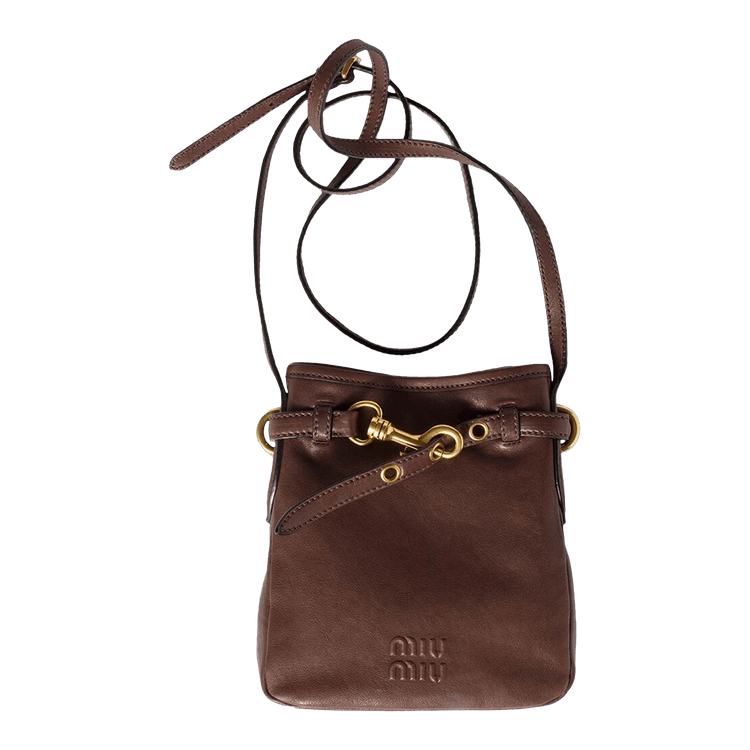 Miu Miu Briarwood Nappa Leather Pouch 'Radica'