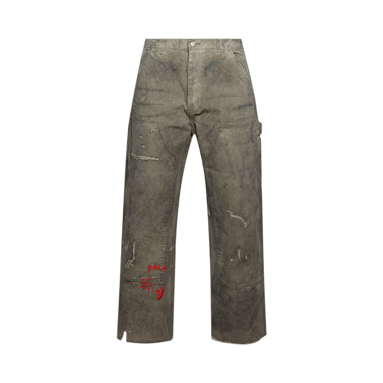 Paly Hollywood Been Thru It Waxed Canvas Double Knee Pant 'Brown'