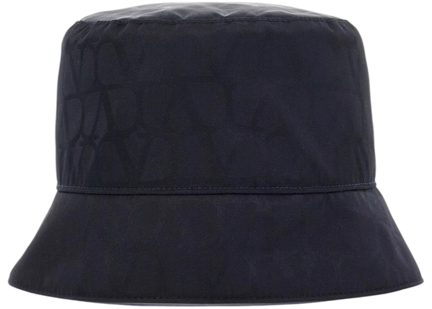 Valentino Toile Iconographe Reversible Bucket Hat with Pouch Pocket Navy