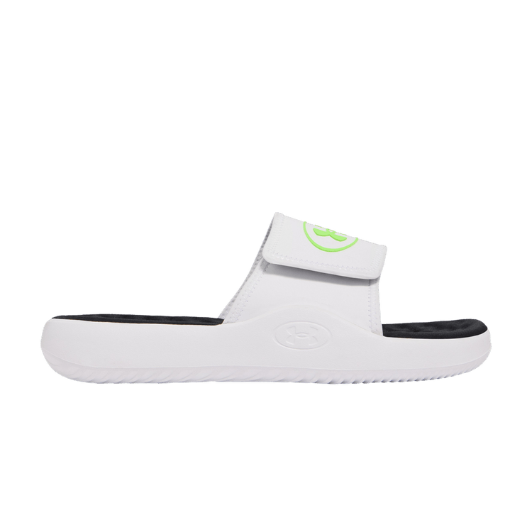 Under Armour Ignite Pro 8 Slide 'White Hyper Green'