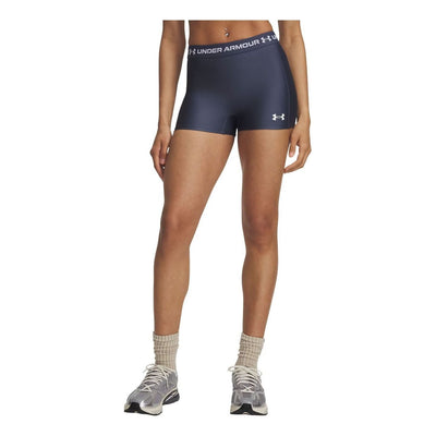 (WMNS) Under Armour HeatGear Shorty 3" Shorts Asia Sizing 'Downpour Gray White'