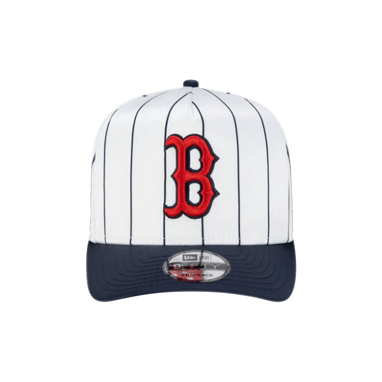 New Era Boston Red Sox Satin Pinstripe Snapback 'White'