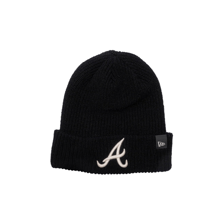 New Era Atlanta Braves Cashmere Knit Beanie 'Black'