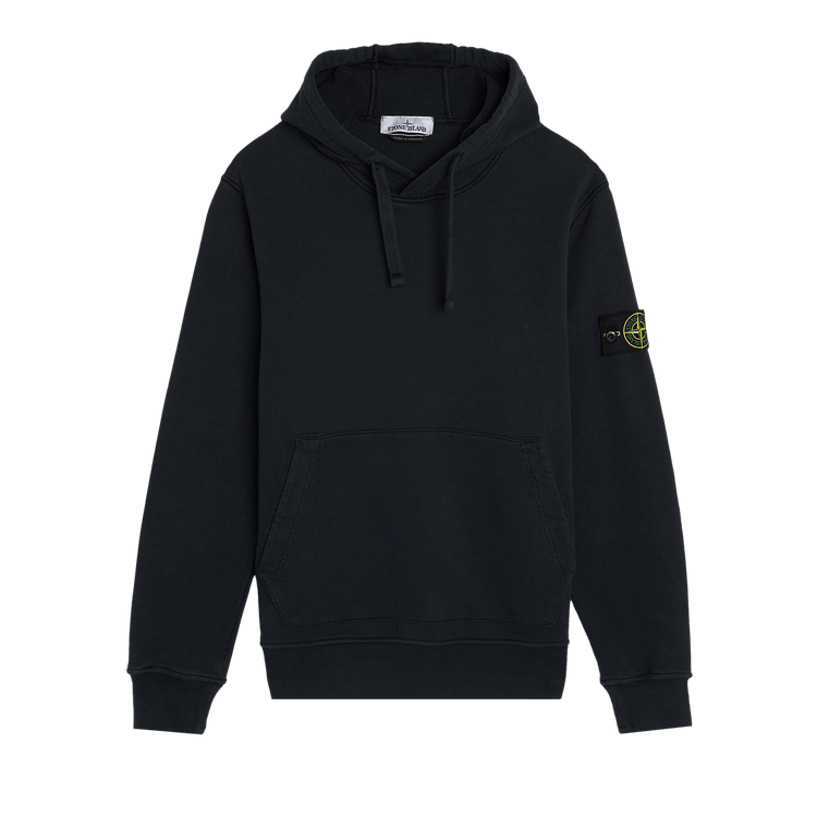 Stone Island Garment Dyed Fleece Hoodie 'Navy Blue'