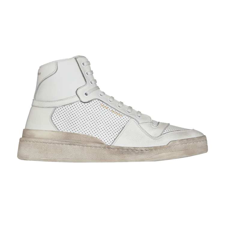 Saint Laurent Wmns SL-24 Mid 'Distressed - Optic White'