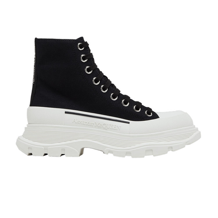 Alexander McQueen Wmns Tread Slick Boots 'Black White'